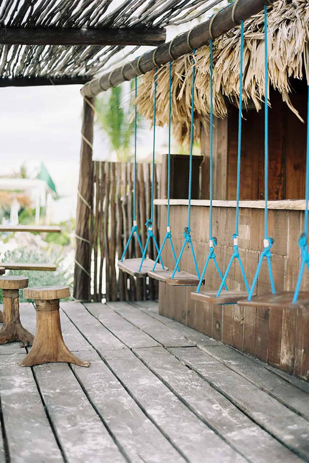 bar outdoor wet beach swings modern restaurant