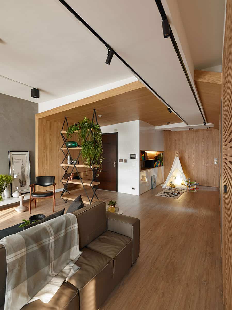 AworkDesign Studio Completes Another Modern Apartment in Taiwan