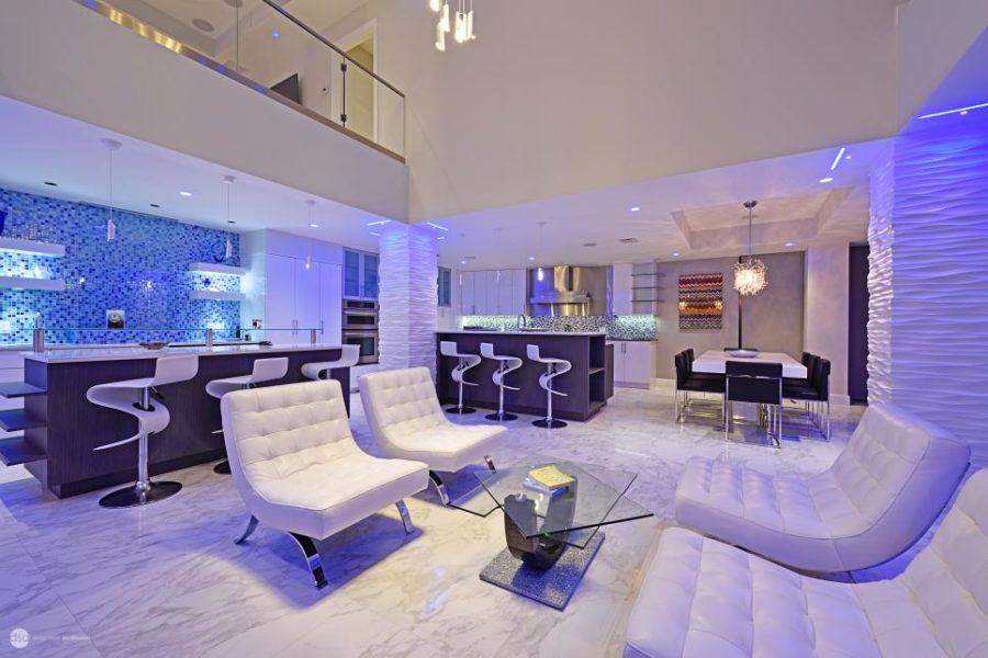 ultra modern house living room