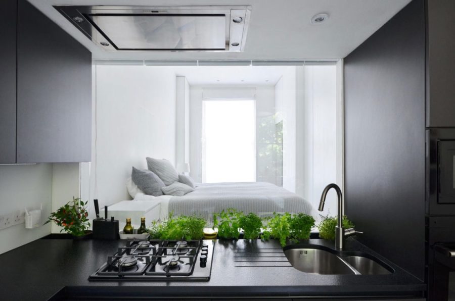 Small London Apartment With an Interior Window That Makes a Huge Difference