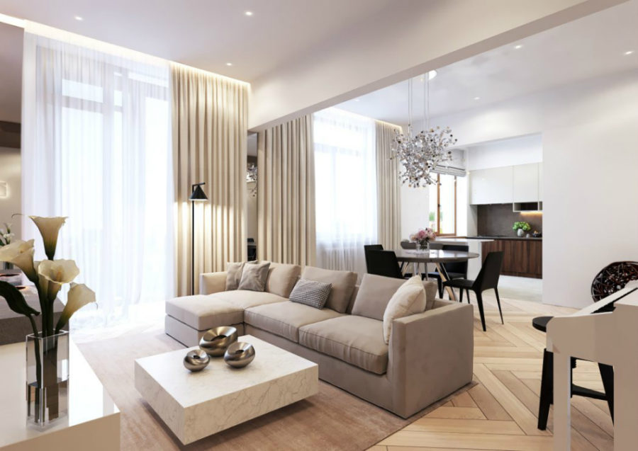 Refined Elegance in Moscow Apartment by Shamsudin Kerimov
