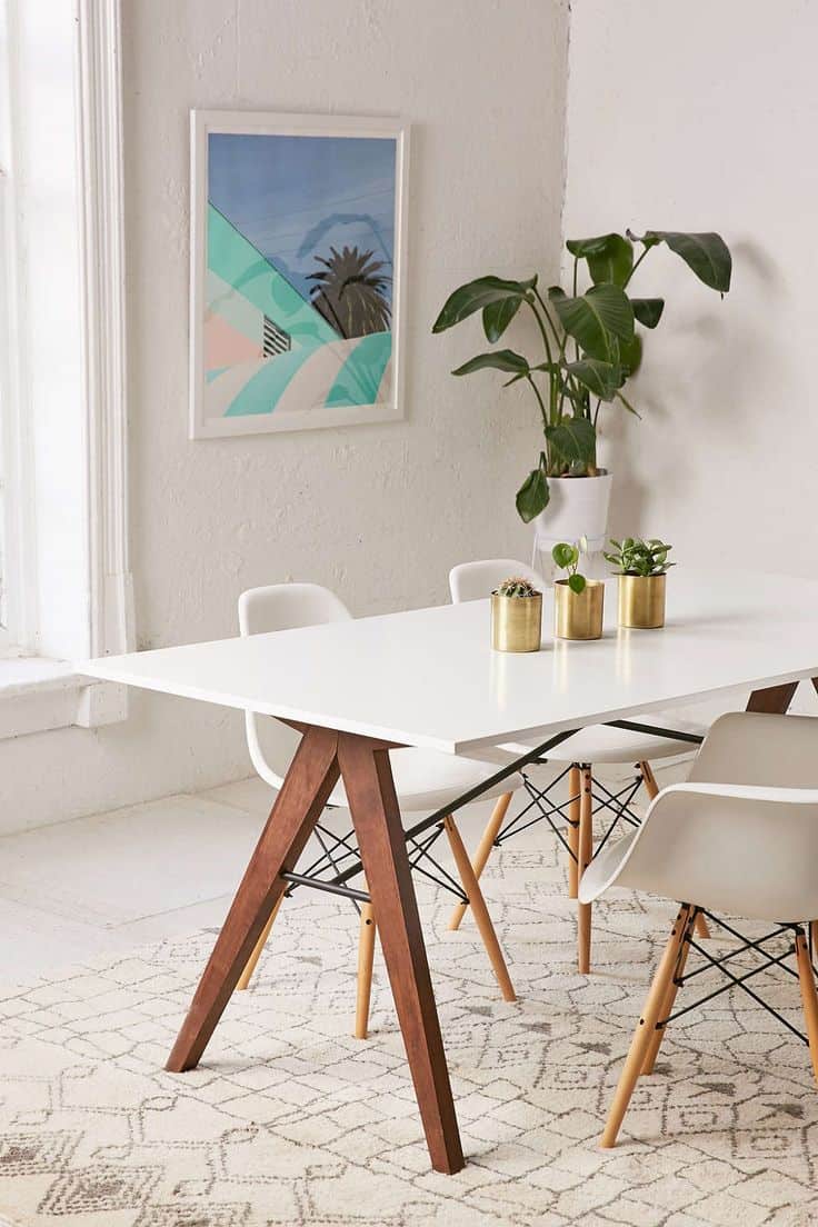 Lighten Up Dinner Time With These 15 White Dining Room Tables
