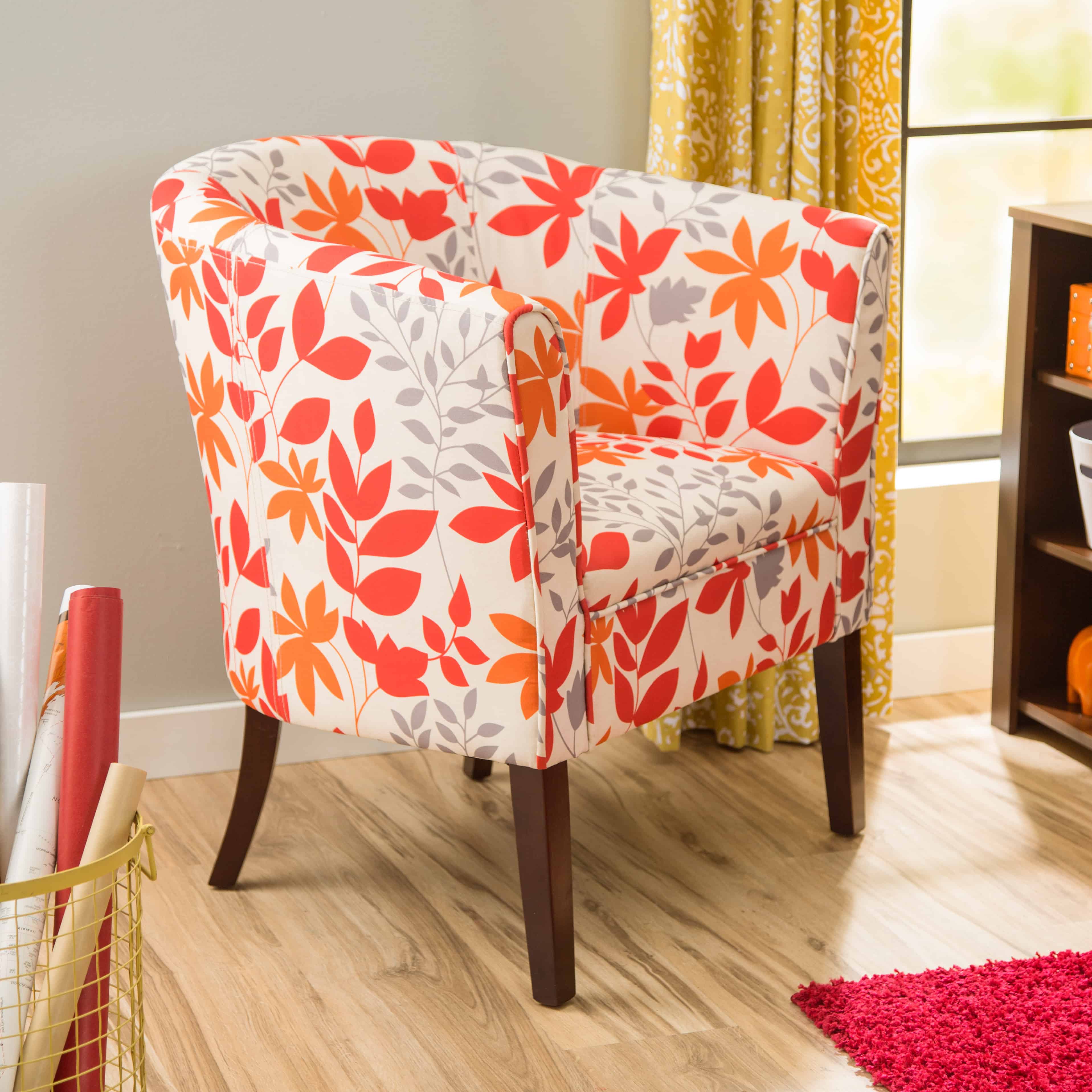 Floral Accent Chair 