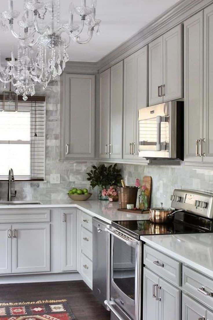 40 Romantic and Welcoming Grey Kitchens For Your Home