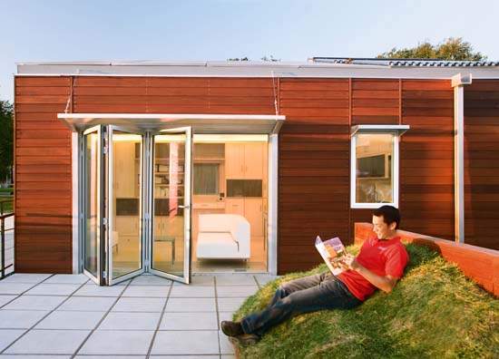Sustainable Zero Energy House Design - 2005 solar decathlon house 2 Sustainable Zero Energy House Design