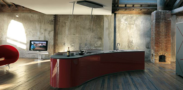 Dramatic Kitchen Interior Design by Alessi - Rustic and ...
