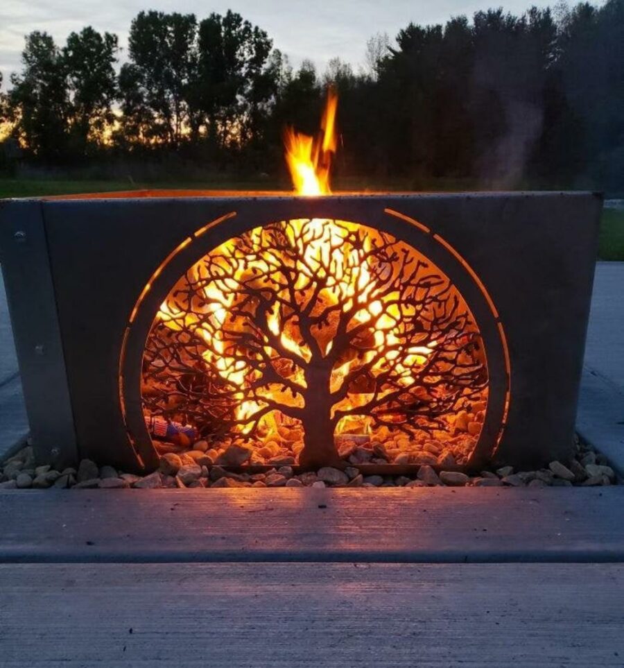 40 Metal Fire Pit Designs And Outdoor Setting Ideas