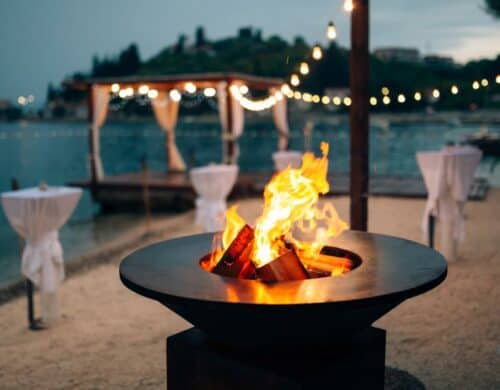 Turn Up The Heat With A Stylish Fire Pit, Fire Pit Wood Grater