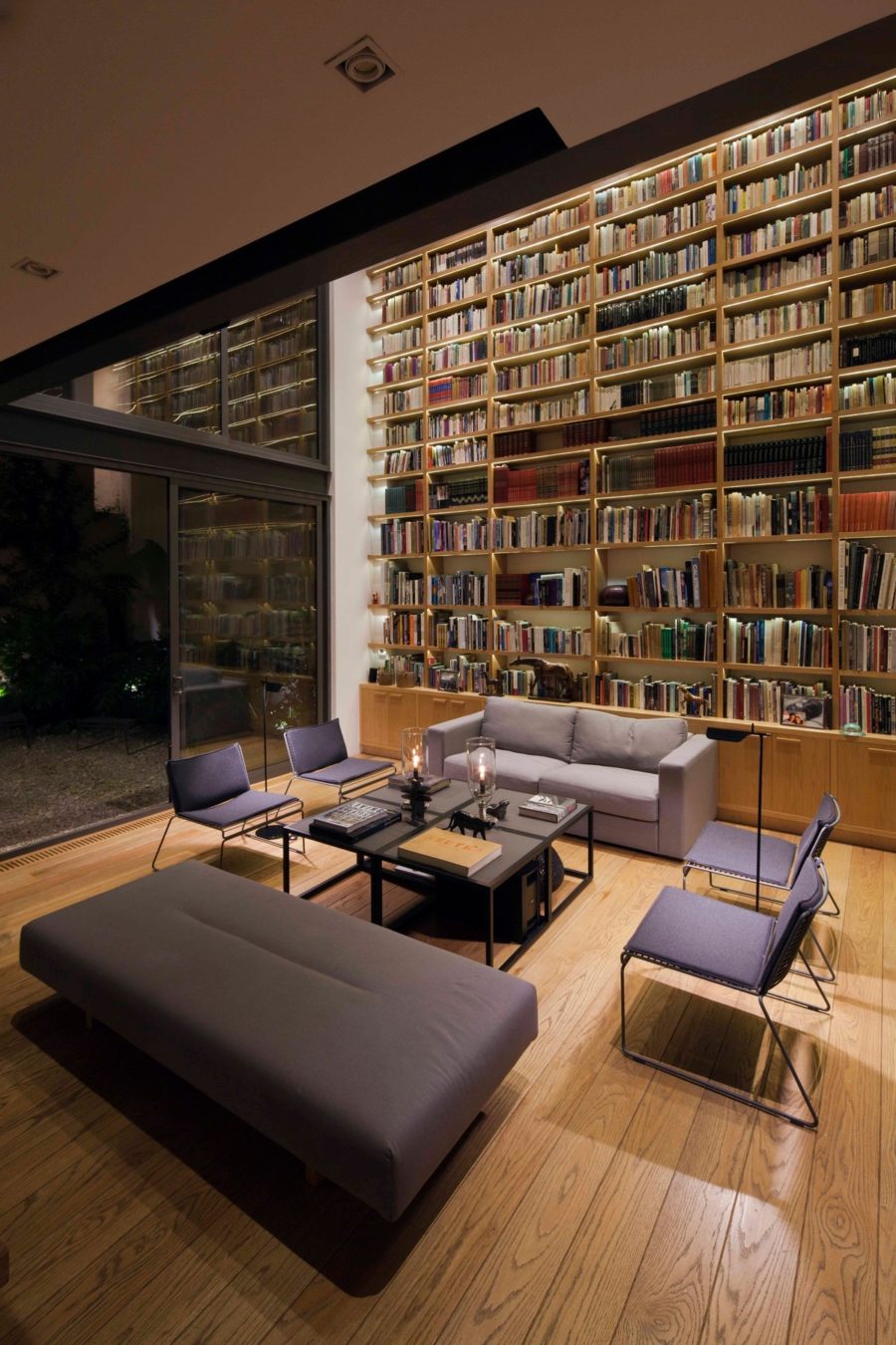 Cool, Casual Home Library