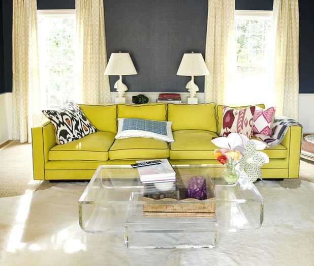 Chartreuse and Gray Accent Colors