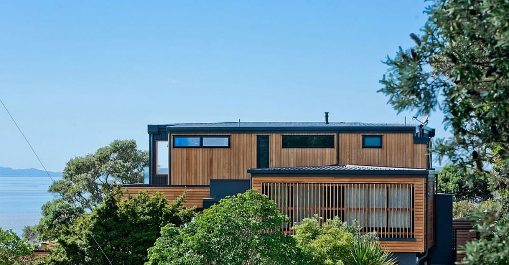 Rothesay Bay Residence wooden exterior