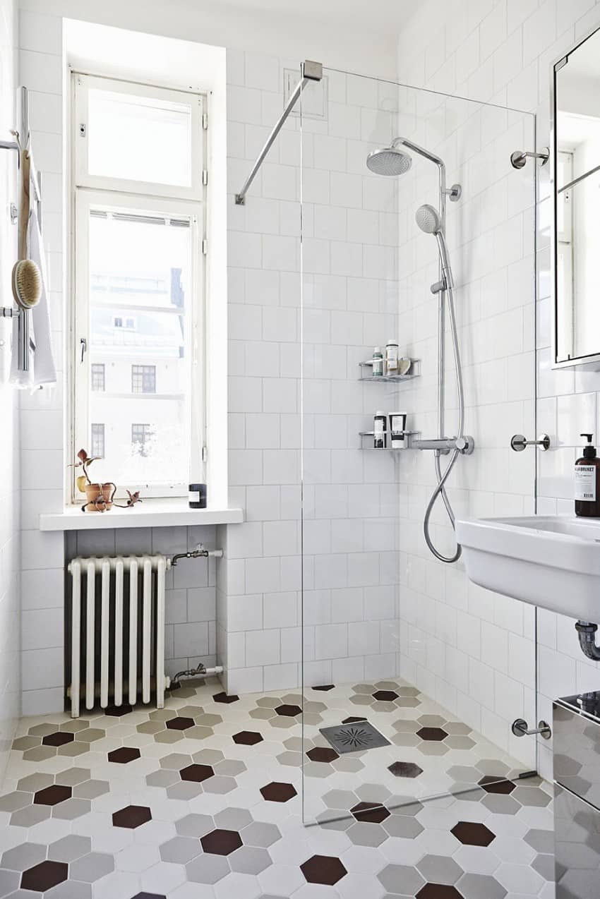 Scandinavian style shower