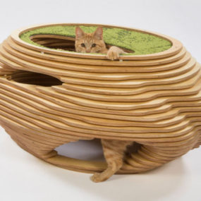 Cat Bowl shelter by Abramson Teiger Architects 285x285 Designer Cat Beds for Most Capricious Felines