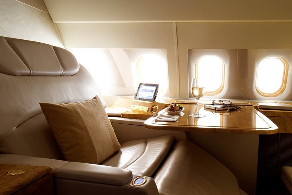 Emirates Airbus 319 seat