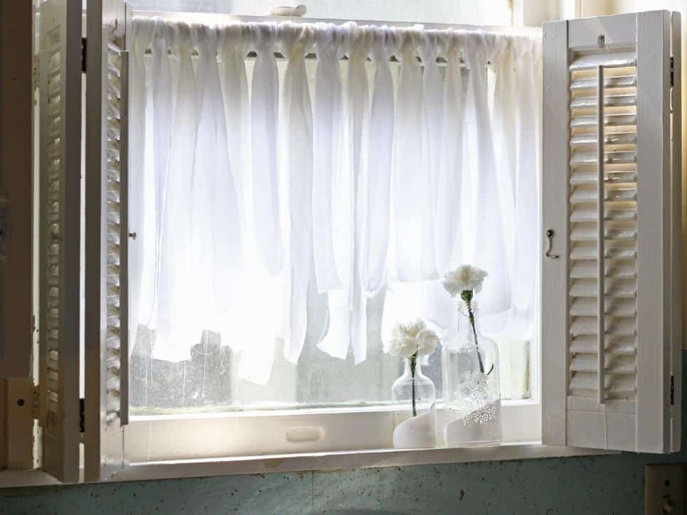 Fabric scrap curtains