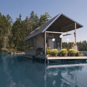 Floating small tiny house 285x285 Extremely Tiny Homes: Minimalistic Living in Style