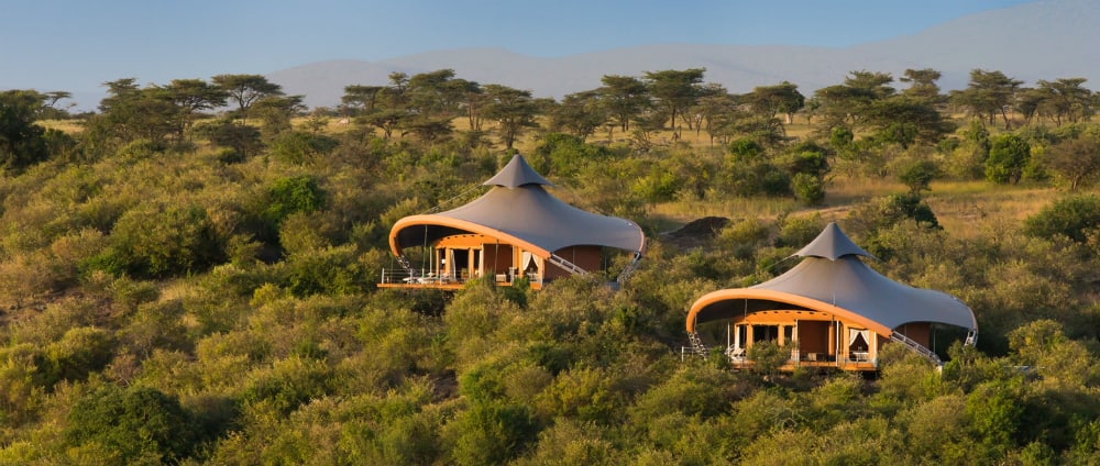 Mahali Mzuri tents in Maasai Mara safari camp