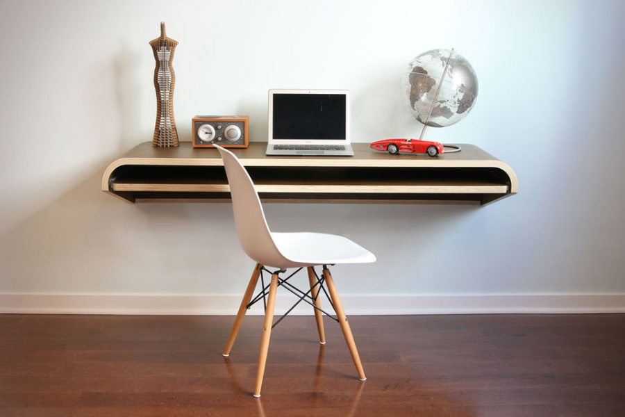 Large Office Desk Floating Desk Home Office Work Space Modern Space Saving  Desk Secretary Desk Floating Table Wall Mounted Desk Work Home 