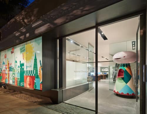 Creative Office Design in San Francisco With A Frosted Window decal
