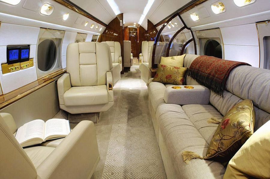 Pfizer's Corporate Jet interior design