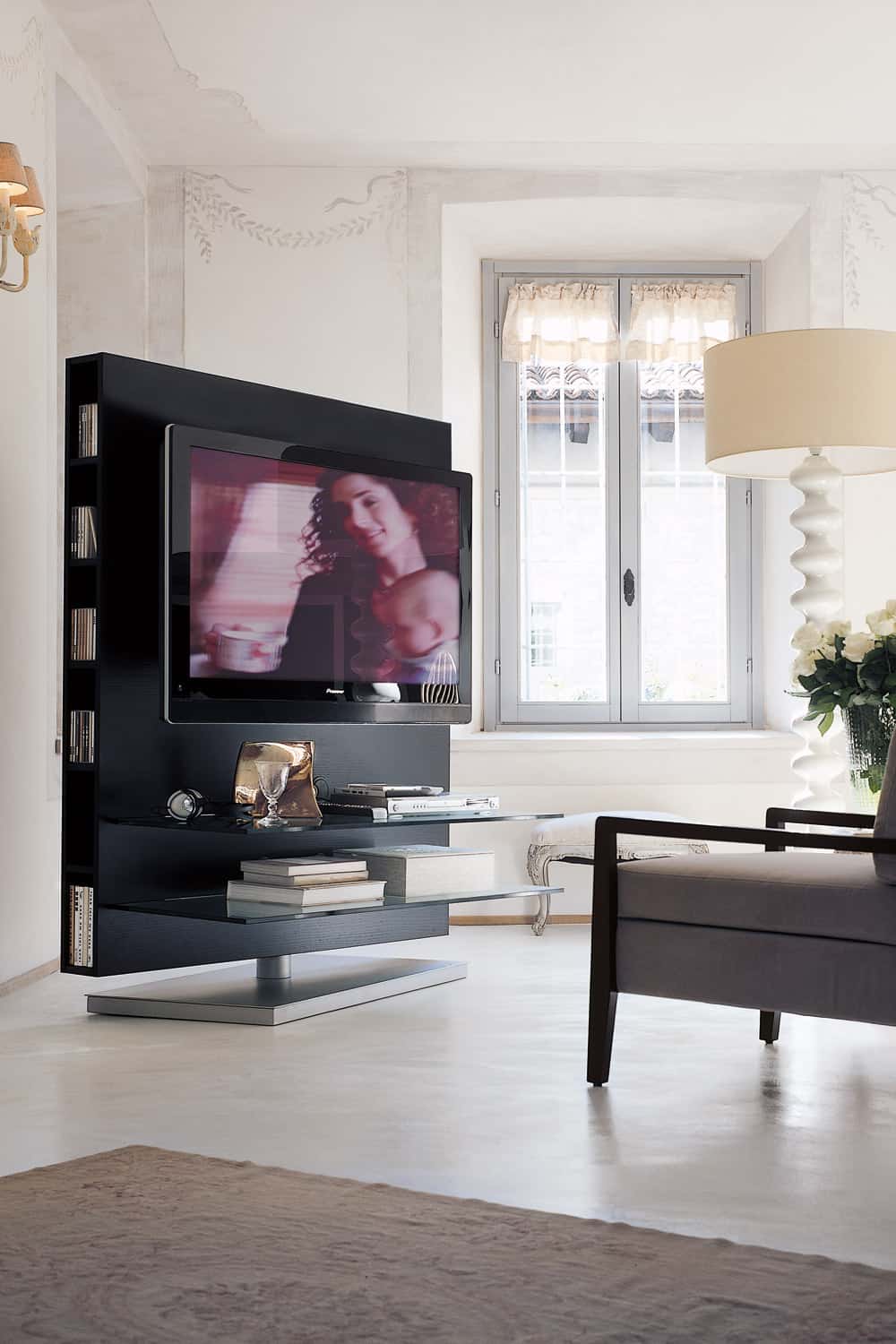 Porada floor-to-ceiling TV stand