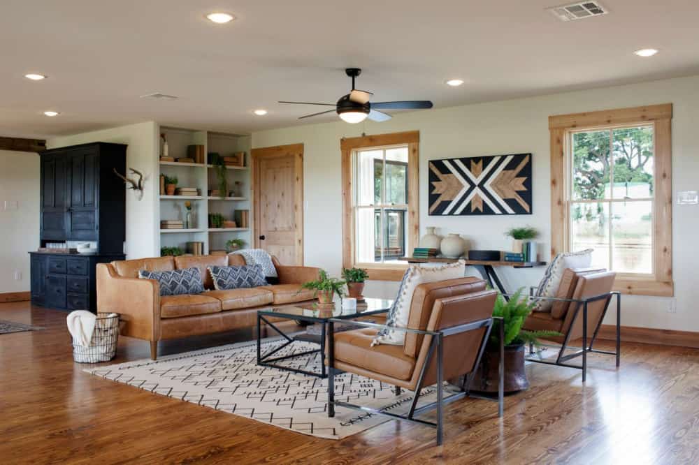 Ranch house living room remodel