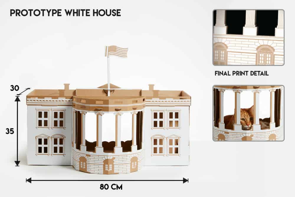White Cat House by Poopy Cat