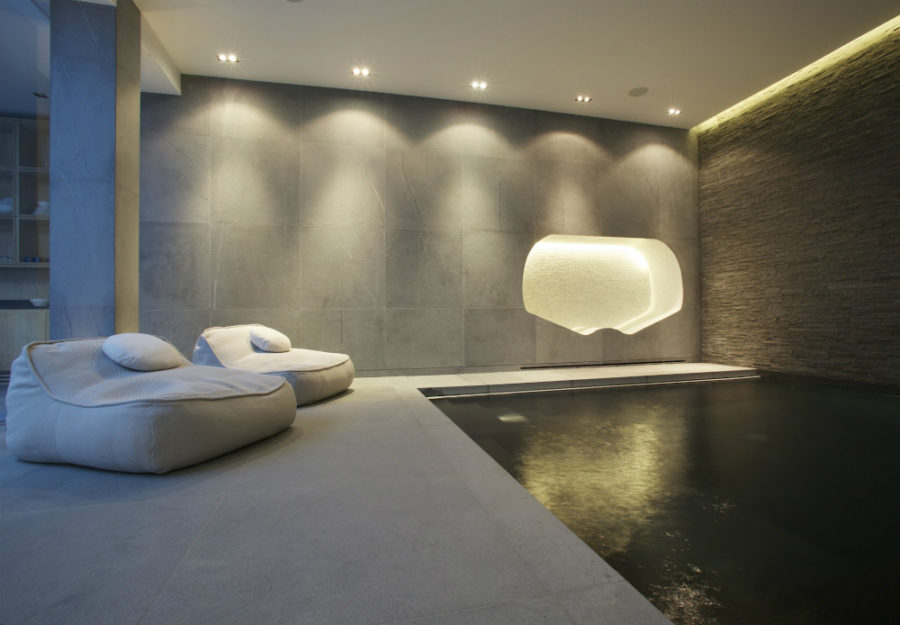 Basement spa by Design by Guncast