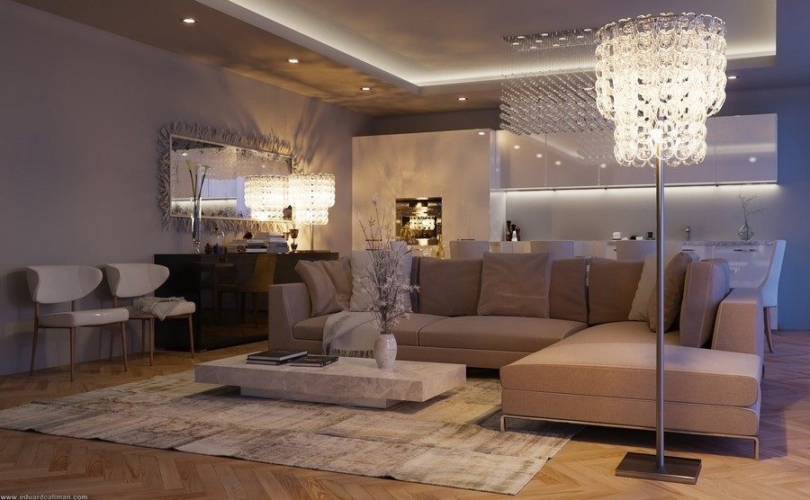 Modern Trendy Living Room Decor