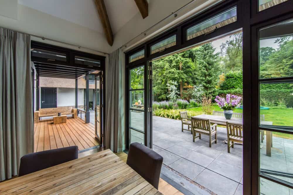 Indoor-outdoor spaces are tightly connected