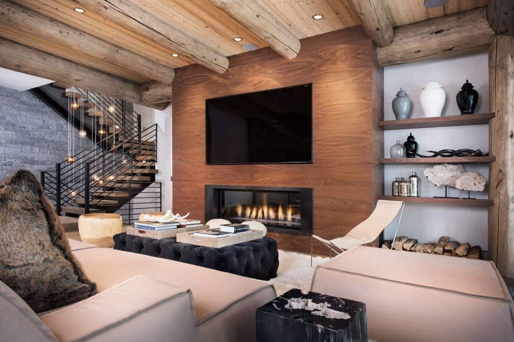 Ski House rustic modern interior by Reed Design Group LLC