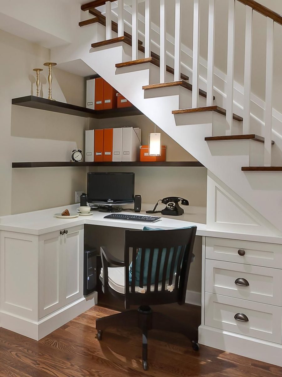 Under the stairs office
