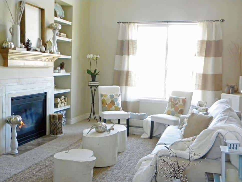 Alicia Roothoff Thrifty and Chic neutral fall living room decor