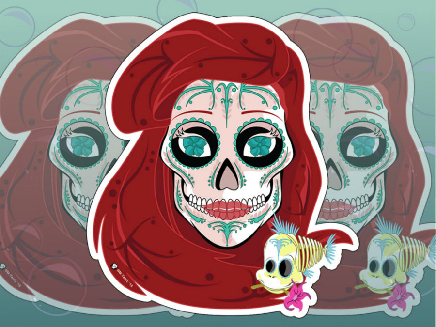Ariel sugar skull