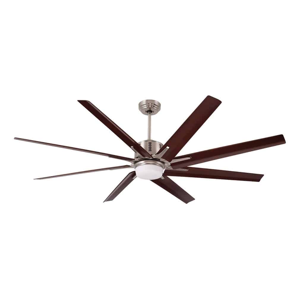 Emerson Aira Eco 72-inch Brushed Steel Modern Ceiling Fan