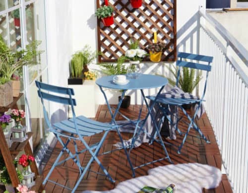 Balcony Chair and Table Design Ideas for Urban Outdoors