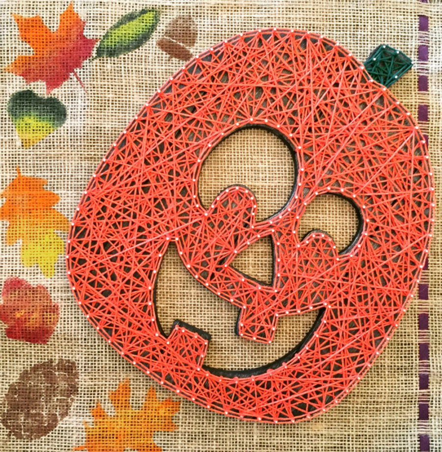 Halloween String Art - Jack O Lantern