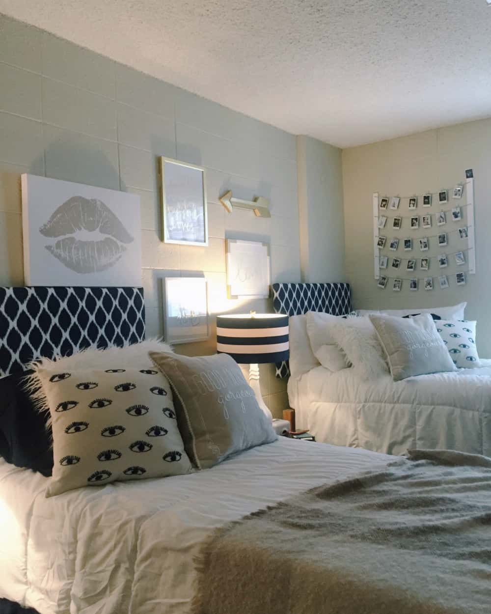 Modern stylish dorm room