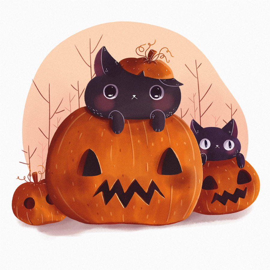 Pumpkin Kitty by Susan Gonzales