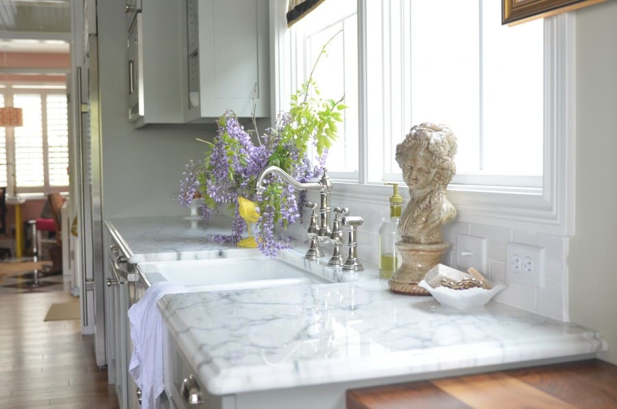 marble kitchen countertop cottage