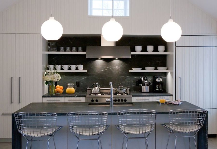 marble-kitchen-countertops-Kitchen-Contemporary-with-black-marble-backsplash-black