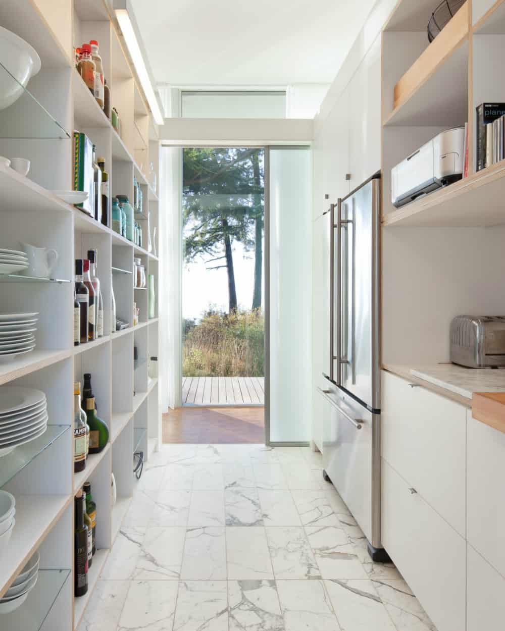 Breezy kitchen and pantry