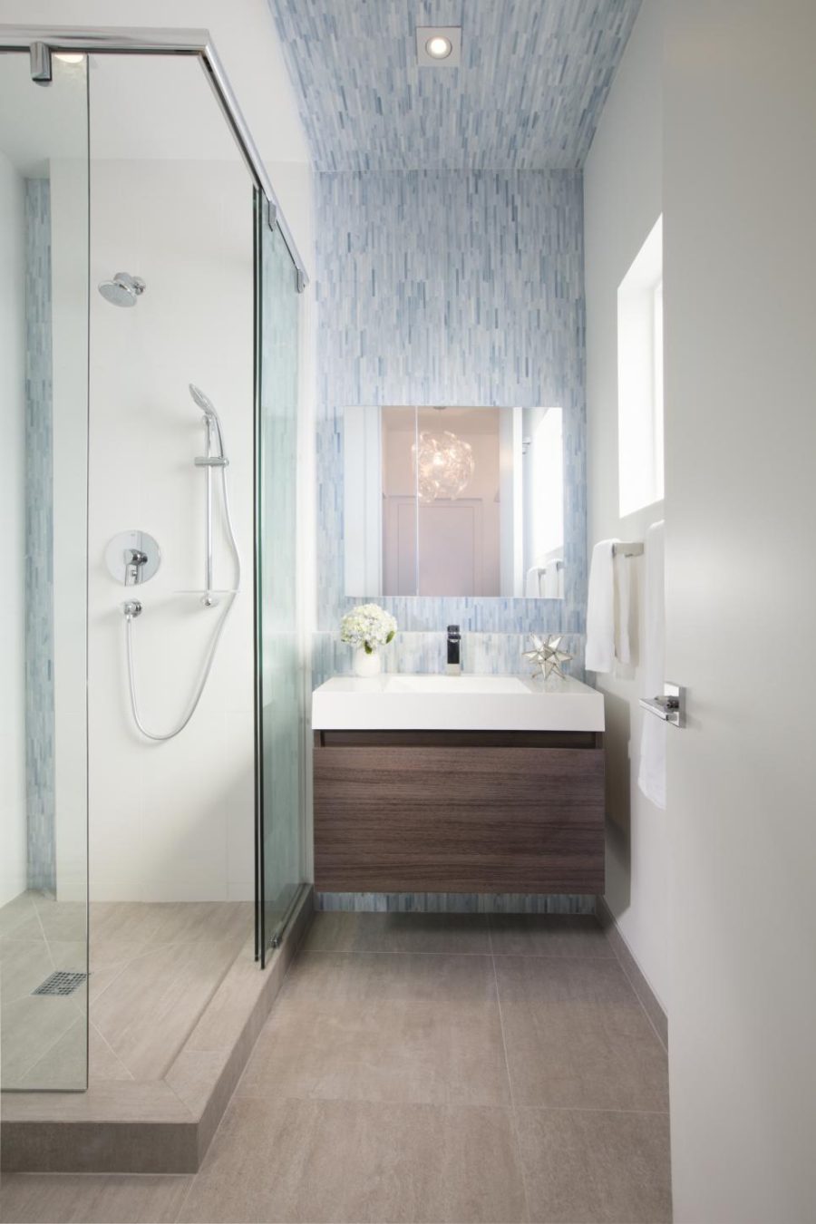 Elegant small bath by DKOR Interiors