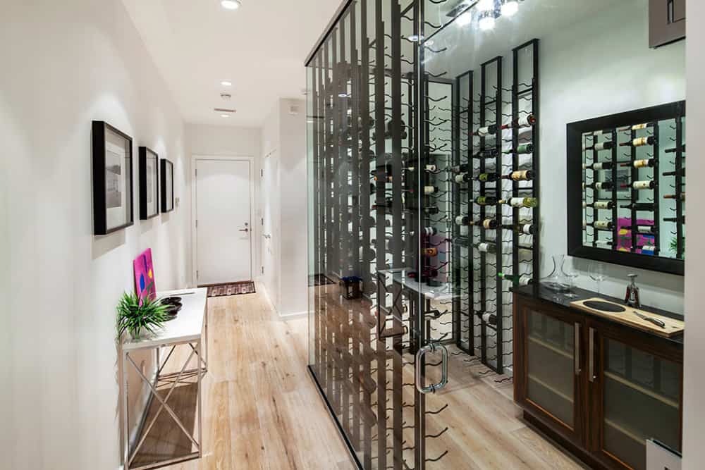 Hallway wine room