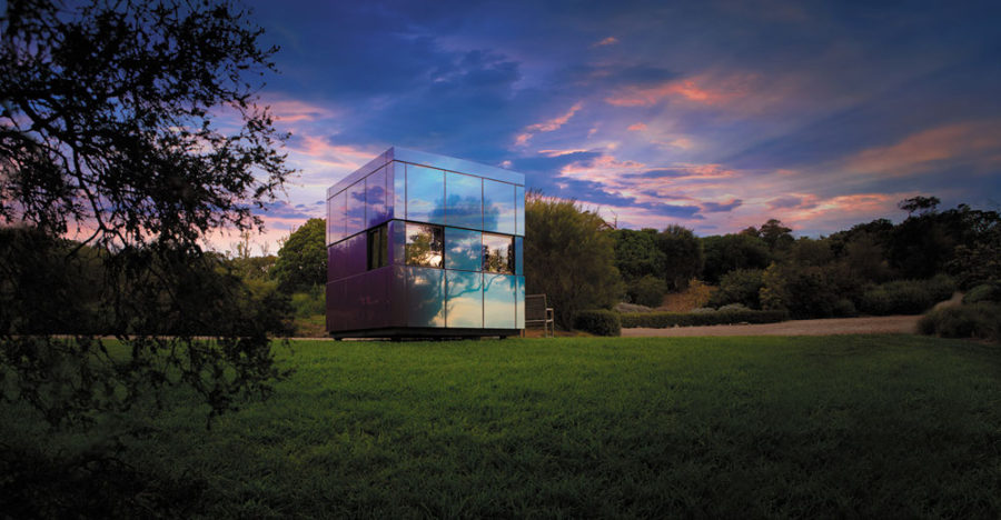 Glass Cube Office Shed