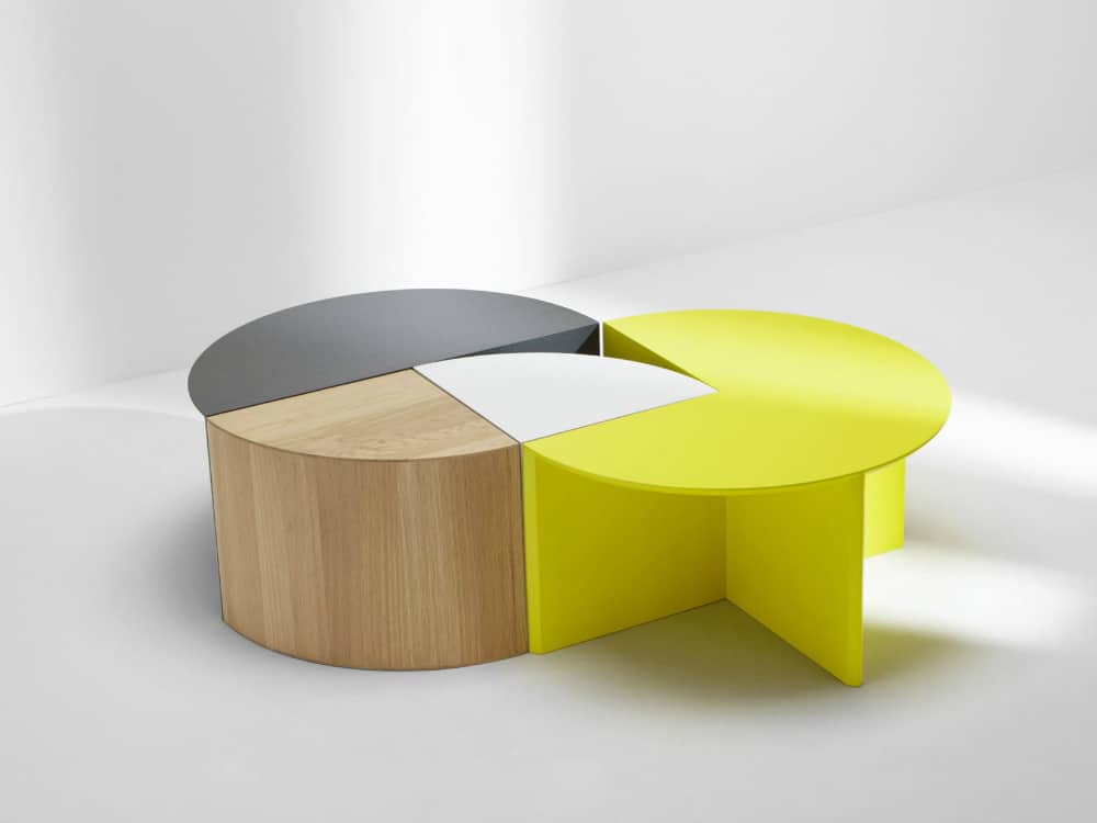 Pie Chart System Modular Coffee Table
