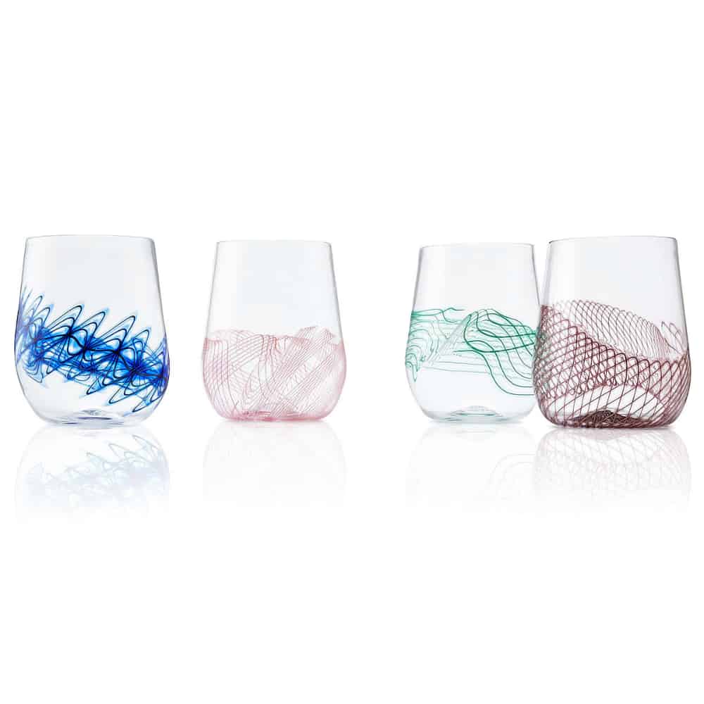 Spiro Stemless Wine Glass set