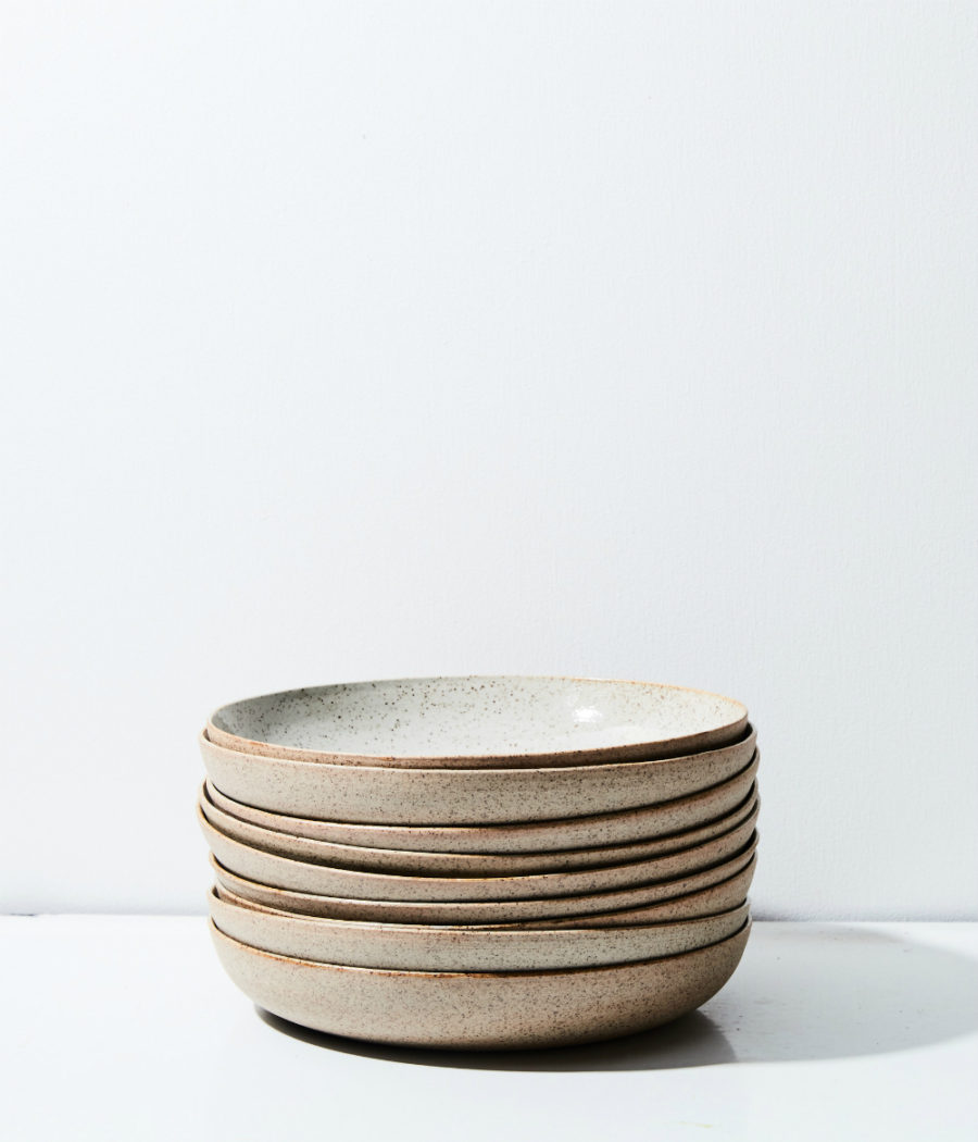 Stoneware + Porcelain Pasta Bowl