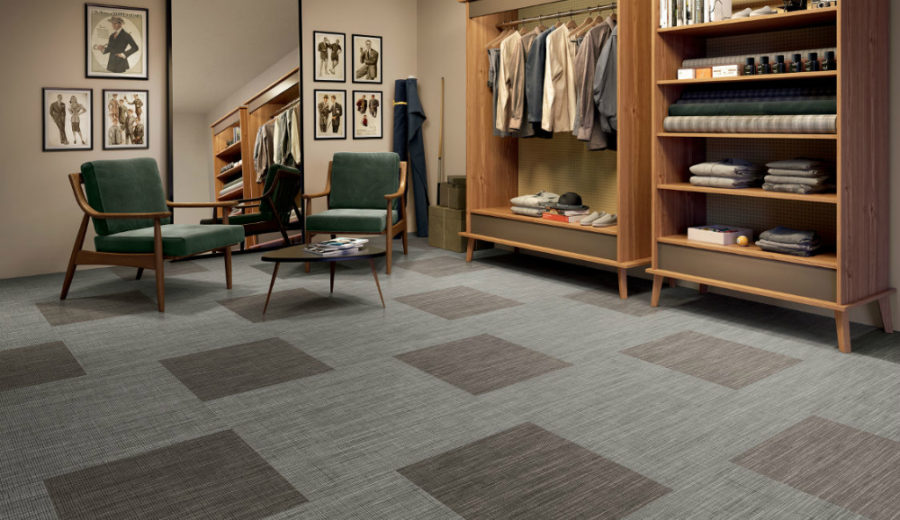Tailorart textile floor tiles