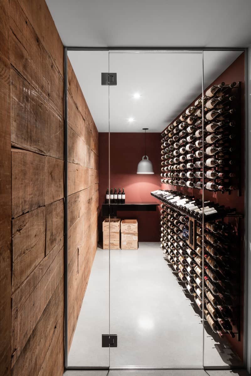Wine cellar in Christophe Colomb House in Montreal